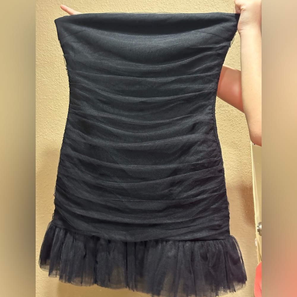 Elegant Black Strapless Dress